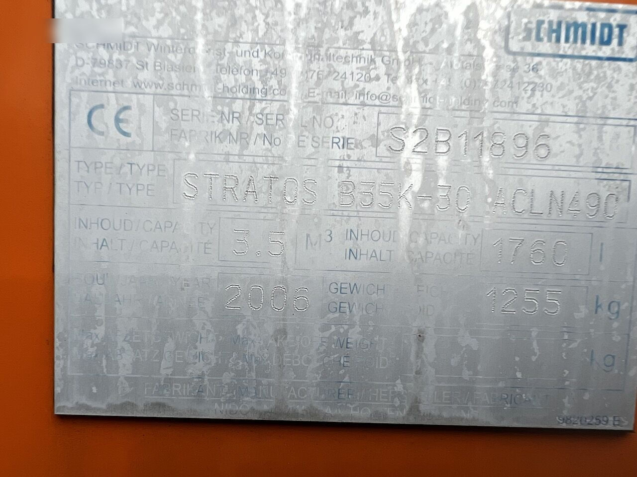 Schmidt Przyczepka 3,5m3 - Машина за разпръскване на сол/ Пясък: снимка 5 Schmidt Przyczepka 3,5m3 - Машина за разпръскване на сол/ Пясък: снимка 5