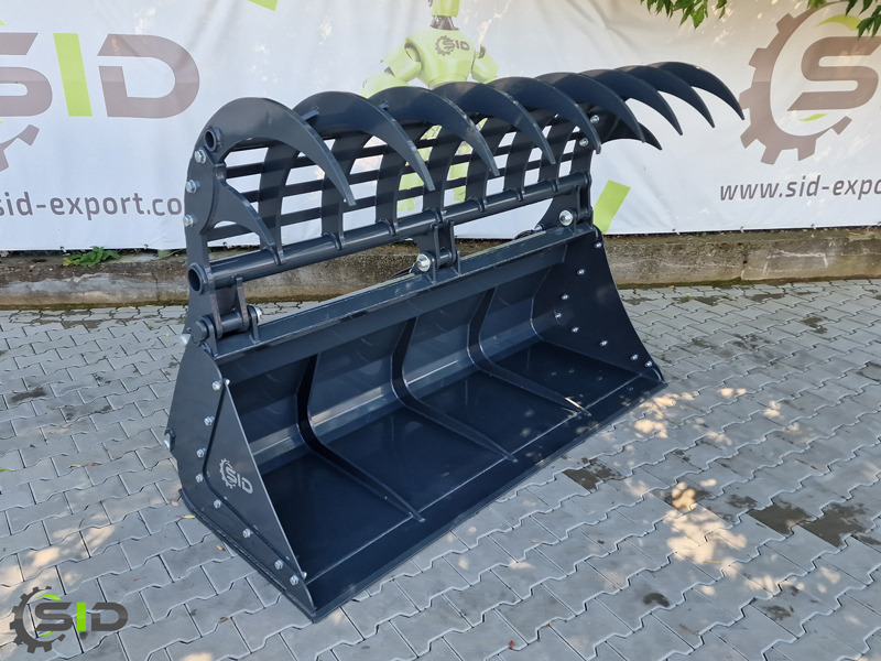 SID GREIFSCHAUFEL GEBRANNTE ZINKEN / Godet Crocodile BMS / Grab bucket burned tines 1,0 m - Грайферна кофа за Трактор: снимка 2 SID GREIFSCHAUFEL GEBRANNTE ZINKEN / Godet Crocodile BMS / Grab bucket burned tines 1,0 m - Грайферна кофа за Трактор: снимка 2