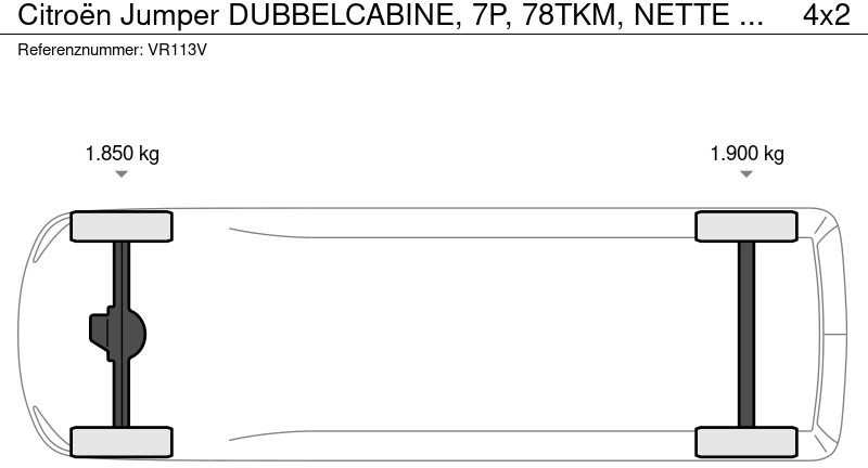 Пикап, Бус с двойна кабина Citroën Jumper DUBBELCABINE, 7P, 78TKM, NETTE AUTO!: снимка 14 Пикап, Бус с двойна кабина Citroën Jumper DUBBELCABINE, 7P, 78TKM, NETTE AUTO!: снимка 14