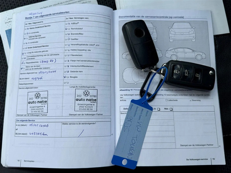 Лек автомобил Volkswagen Touran 1.2 TSI 105pk 7 Pers LMV export: снимка 14