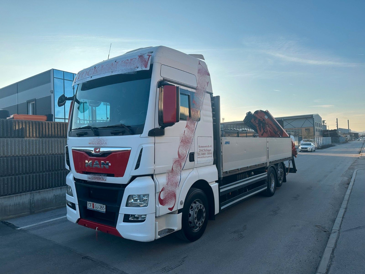 MAN TGX 26.440 6X2 Intarder ATLAS 165 - Бордови камион, Камион с кран: снимка 2 MAN TGX 26.440 6X2 Intarder ATLAS 165 - Бордови камион, Камион с кран: снимка 2