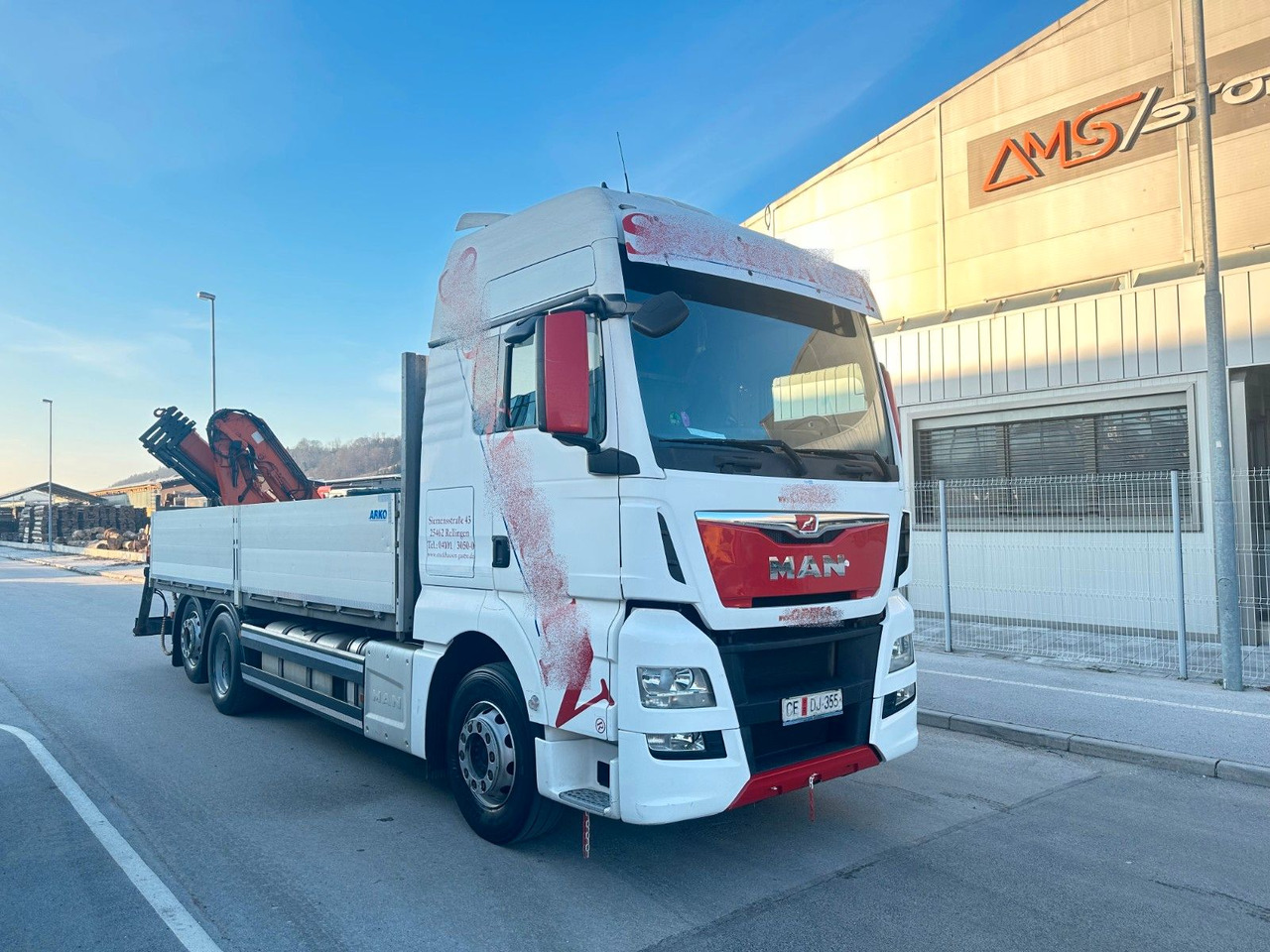 MAN TGX 26.440 6X2 Intarder ATLAS 165 - Бордови камион, Камион с кран: снимка 1 MAN TGX 26.440 6X2 Intarder ATLAS 165 - Бордови камион, Камион с кран: снимка 1