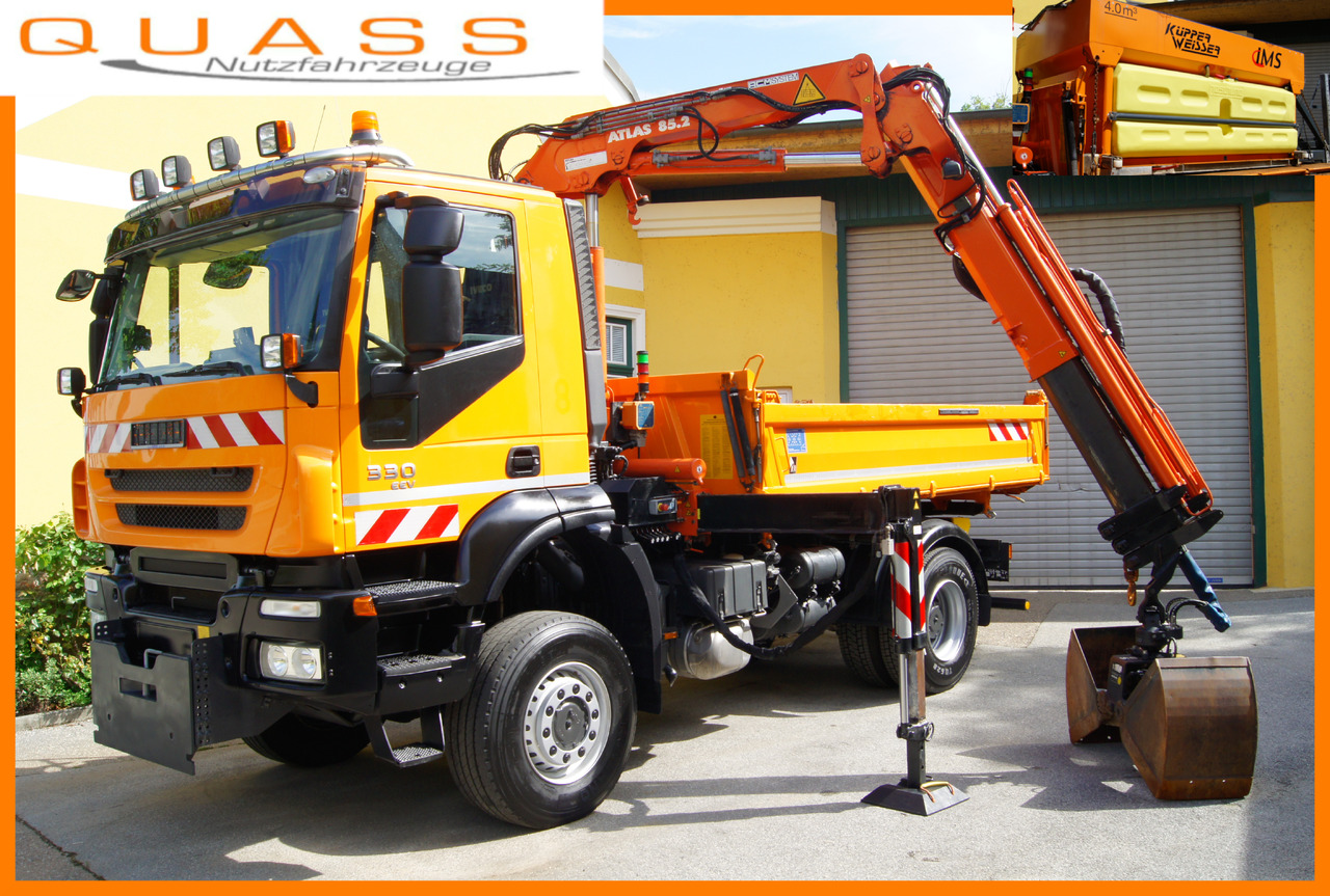 IVECO 190T33 Trakker 4x4/ATLAS 85.2/Euro5/Winterdienst/Streuer - Самосвал камион: снимка 1 IVECO 190T33 Trakker 4x4/ATLAS 85.2/Euro5/Winterdienst/Streuer - Самосвал камион: снимка 1