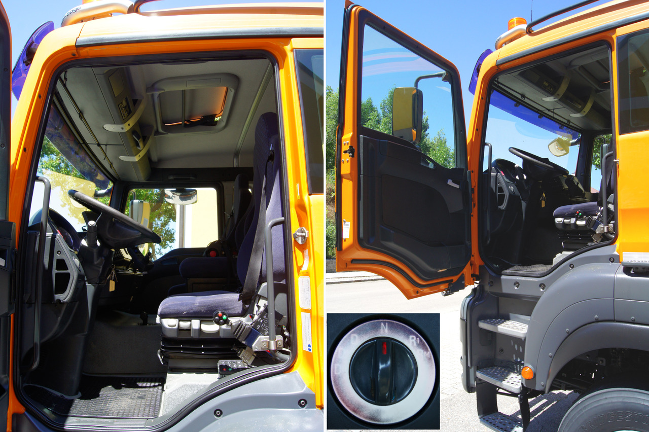Камион с кабелна система, Камион с кран MAN TGA 18.360 BL 4x4/Euro4/TÜV/HIAB 111/MULTILIFT/Winterdienst: снимка 9