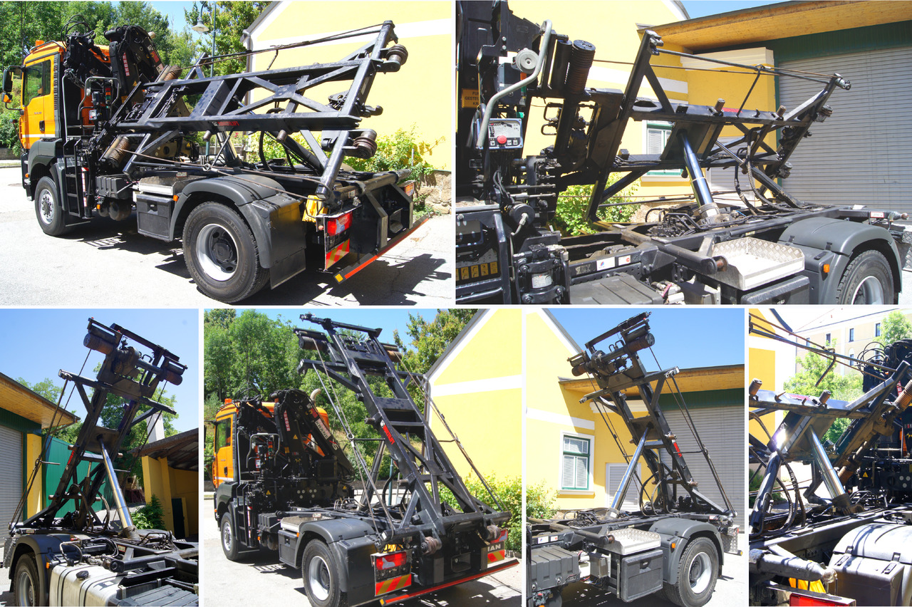 Камион с кабелна система, Камион с кран MAN TGA 18.360 BL 4x4/Euro4/TÜV/HIAB 111/MULTILIFT/Winterdienst: снимка 13