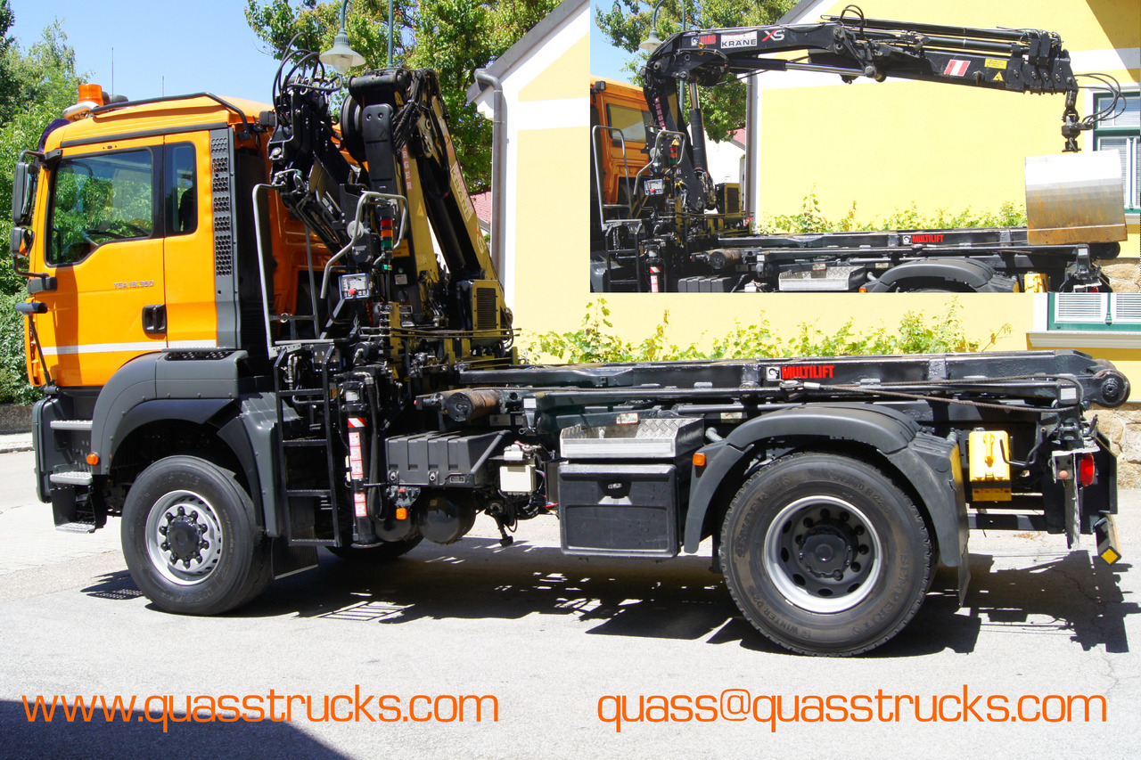 MAN TGA 18.360 BL 4x4/Euro4/TÜV/HIAB 111/MULTILIFT/Winterdienst - Камион с кабелна система, Камион с кран: снимка 3 MAN TGA 18.360 BL 4x4/Euro4/TÜV/HIAB 111/MULTILIFT/Winterdienst - Камион с кабелна система, Камион с кран: снимка 3