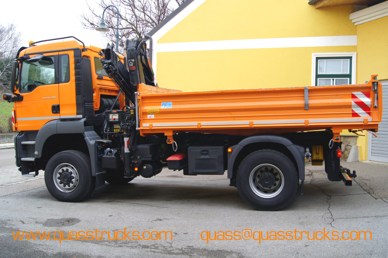 MAN TGS 18.320 BL 4x4 / HIAB 088 B-2 / Winterdienst - Самосвал камион, Камион с кран: снимка 2 MAN TGS 18.320 BL 4x4 / HIAB 088 B-2 / Winterdienst - Самосвал камион, Камион с кран: снимка 2