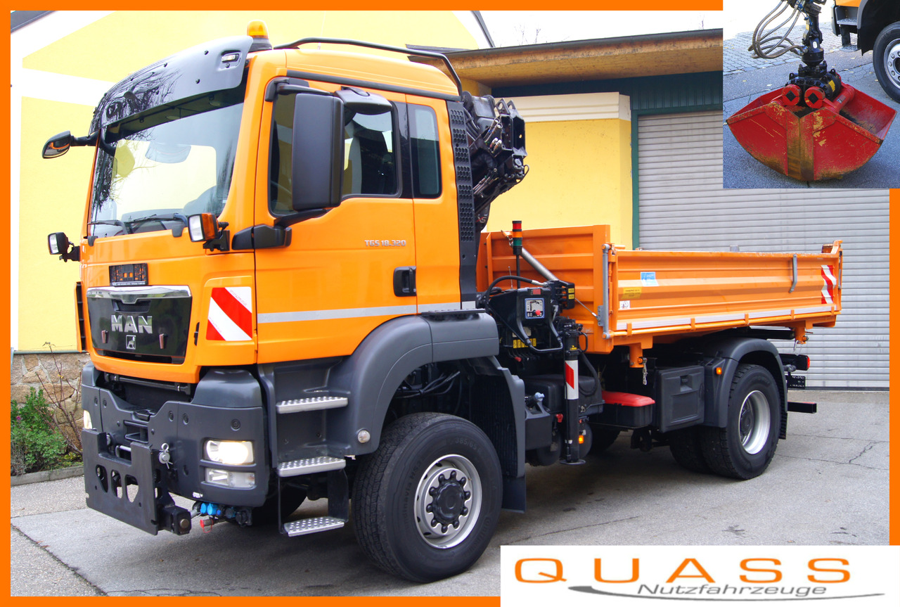 MAN TGS 18.320 BL 4x4 / HIAB 088 B-2 / Winterdienst - Снегорин: снимка 1 MAN TGS 18.320 BL 4x4 / HIAB 088 B-2 / Winterdienst - Снегорин: снимка 1