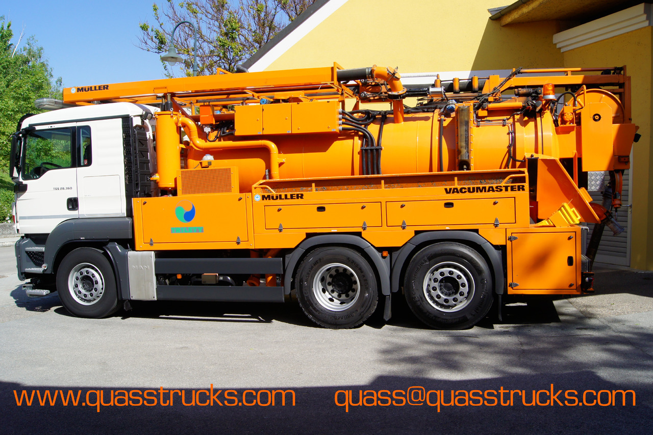 MAN TGS 28.360 BL 6x2-4/MÜLLER-KOMBI + Funk/TÜV/Euro5 - Каналопочистваща машина: снимка 2 MAN TGS 28.360 BL 6x2-4/MÜLLER-KOMBI + Funk/TÜV/Euro5 - Каналопочистваща машина: снимка 2
