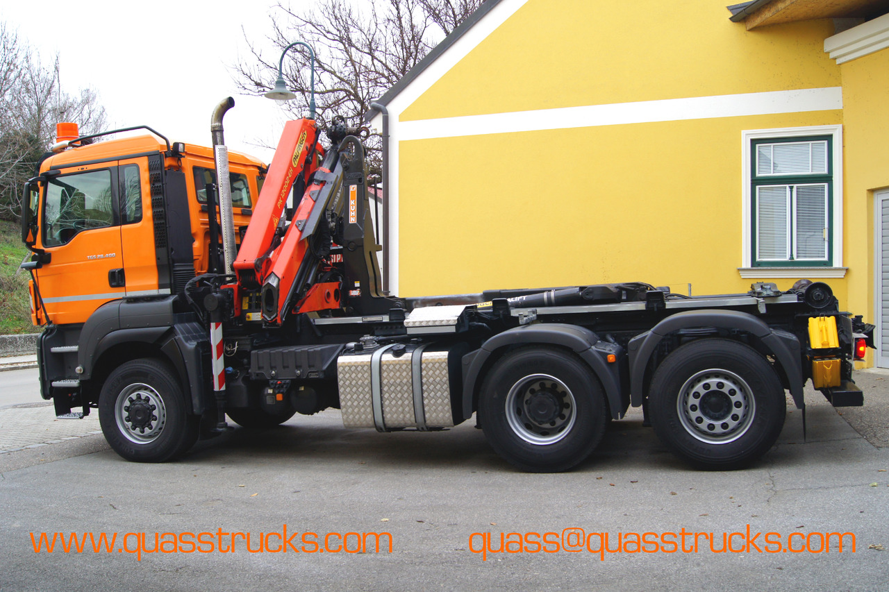 MAN TGS 28.400 BL 6x4-4/PK 12002 D/PALIFT/Winterdienst/Streuer/Pflug - Самосвал камион, Камион с кран: снимка 2 MAN TGS 28.400 BL 6x4-4/PK 12002 D/PALIFT/Winterdienst/Streuer/Pflug - Самосвал камион, Камион с кран: снимка 2