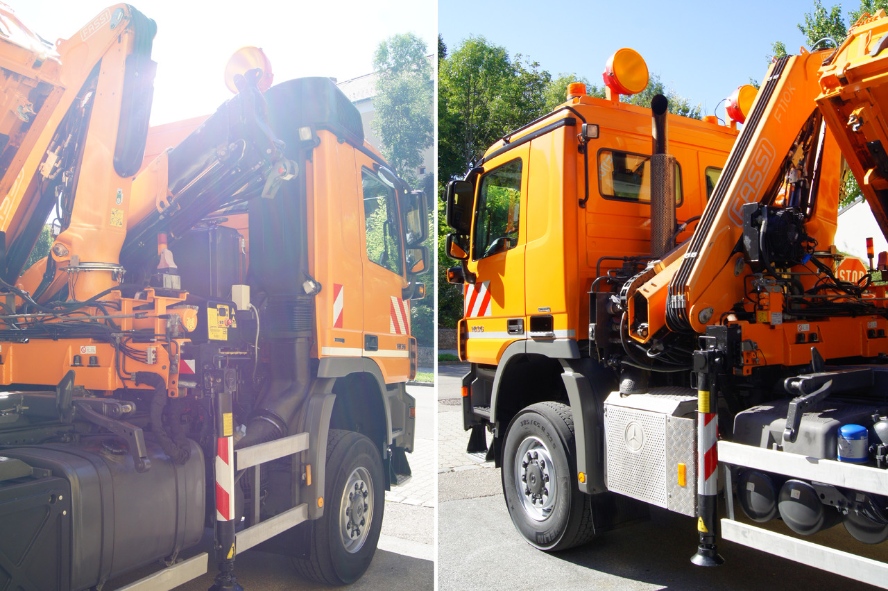 MERCEDES-BENZ ACTROS 1836 /4x4/TÜV/FASSI 110/MEILLER/Winterdienst/Wechselsystem - Снегорин: снимка 5 MERCEDES-BENZ ACTROS 1836 /4x4/TÜV/FASSI 110/MEILLER/Winterdienst/Wechselsystem - Снегорин: снимка 5