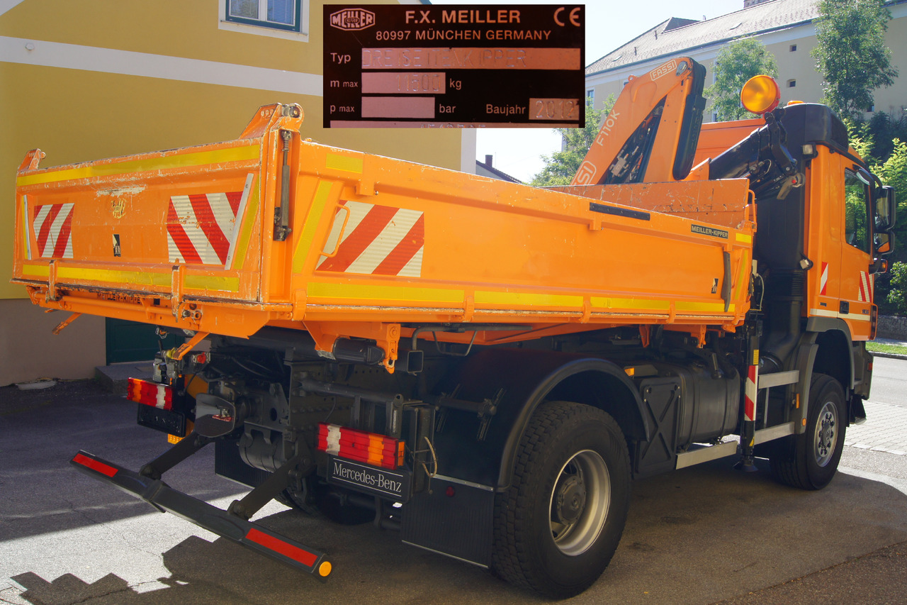 MERCEDES-BENZ ACTROS 1836 /4x4/TÜV/FASSI 110/MEILLER/Winterdienst/Wechselsystem - Снегорин: снимка 4 MERCEDES-BENZ ACTROS 1836 /4x4/TÜV/FASSI 110/MEILLER/Winterdienst/Wechselsystem - Снегорин: снимка 4