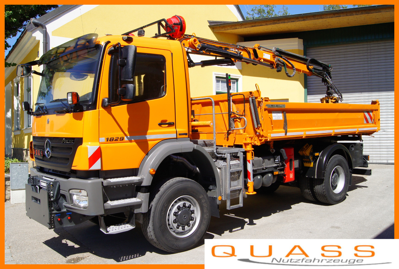 MERCEDES-BENZ AXOR 1829 4x4/EURO 5/ATLAS 65.2/MEILLER/Winterdienst - Снегорин: снимка 1 MERCEDES-BENZ AXOR 1829 4x4/EURO 5/ATLAS 65.2/MEILLER/Winterdienst - Снегорин: снимка 1