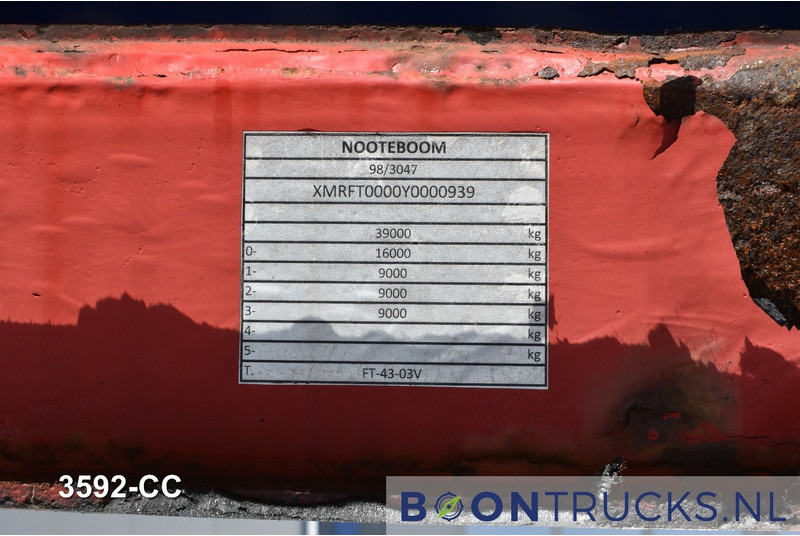 Контейнеровоз/ Сменна каросерия полуремарке Broshuis 3 UCC 39 € 6750 STACK PRICE | 2x20-30-40-45ft HC * 2x BROSHUIS 1x NOOTEBOOM: снимка 10
