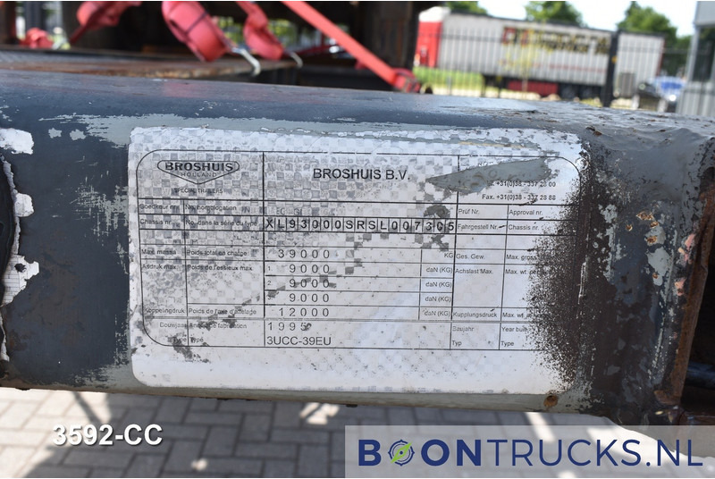 Контейнеровоз/ Сменна каросерия полуремарке Broshuis 3 UCC 39 € 6750 STACK PRICE | 2x20-30-40-45ft HC * 2x BROSHUIS 1x NOOTEBOOM: снимка 8
