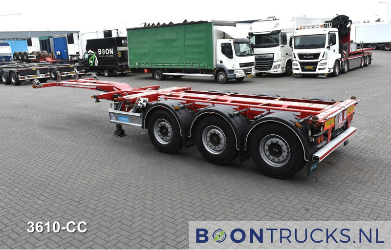 D-Tec FLEXITRAILER | 2x20-30-40-45ft HC * 2x LIFT AXLE * 2x EXTENDABLE * DISC BRAKES - Контейнеровоз/ Сменна каросерия полуремарке: снимка 3 D-Tec FLEXITRAILER | 2x20-30-40-45ft HC * 2x LIFT AXLE * 2x EXTENDABLE * DISC BRAKES - Контейнеровоз/ Сменна каросерия полуремарке: снимка 3