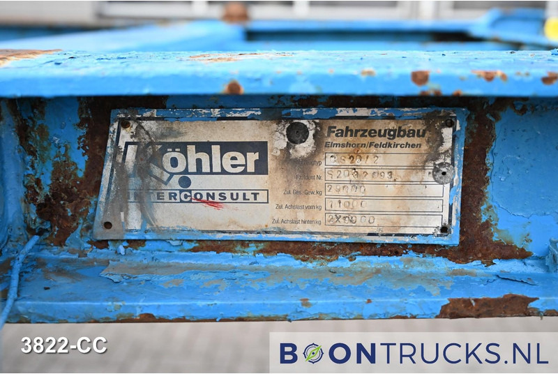 Контейнеровоз/ Сменна каросерия полуремарке KOHLER CS 20/2 CHASSIS | 20ft * STEEL SUSPENSION * BPW / DRUM * 9x AVAILABLE: снимка 19 Контейнеровоз/ Сменна каросерия полуремарке KOHLER CS 20/2 CHASSIS | 20ft * STEEL SUSPENSION * BPW / DRUM * 9x AVAILABLE: снимка 19