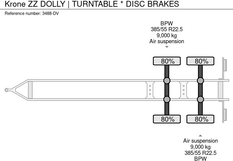 Ремарке dolly Krone ZZ DOLLY | TURNTABLE * DISC BRAKES: снимка 17