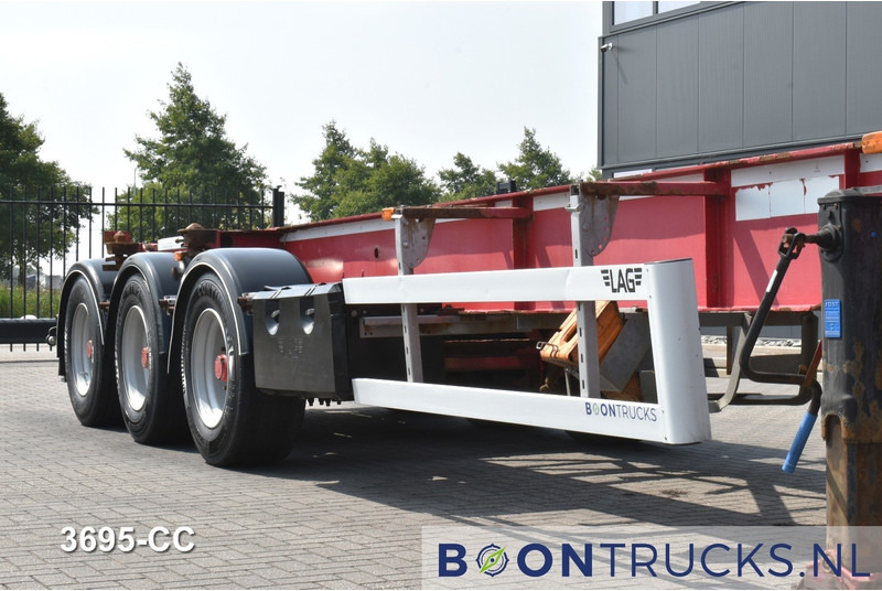 Контейнеровоз/ Сменна каросерия полуремарке LAG O-3-CC | 30ft TIPPING CHASSIS * 24v SELF SUPPORT * BPW/DISC: снимка 10