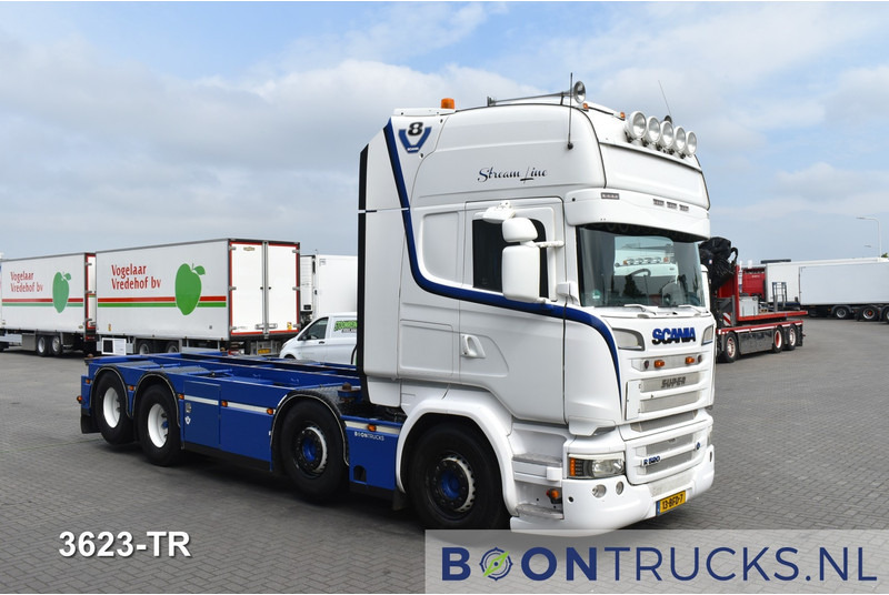 Scania R520 8 x 2 | 20ft * V8 * RETARDER * NL TRUCK * APK 08-2025 * TOP CONDITION * VOGELZANG 2020 - Контейнеровоз/ Сменна каросерия камион: снимка 4 Scania R520 8 x 2 | 20ft * V8 * RETARDER * NL TRUCK * APK 08-2025 * TOP CONDITION * VOGELZANG 2020 - Контейнеровоз/ Сменна каросерия камион: снимка 4