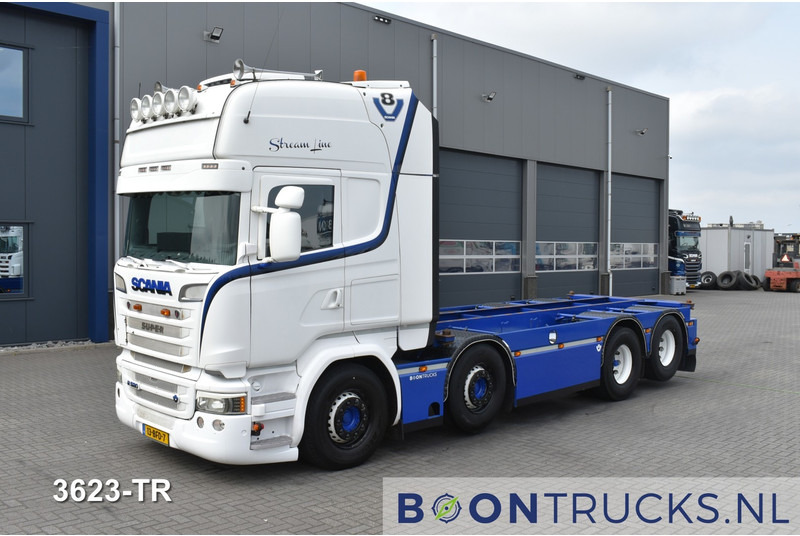 Scania R520 8x2 V8 | EURO6 * 20ft * RETARDER * NL TRUCK * APK 08-2025 * TOP CONDITION - Контейнеровоз/ Сменна каросерия камион: снимка 1 Scania R520 8x2 V8 | EURO6 * 20ft * RETARDER * NL TRUCK * APK 08-2025 * TOP CONDITION - Контейнеровоз/ Сменна каросерия камион: снимка 1