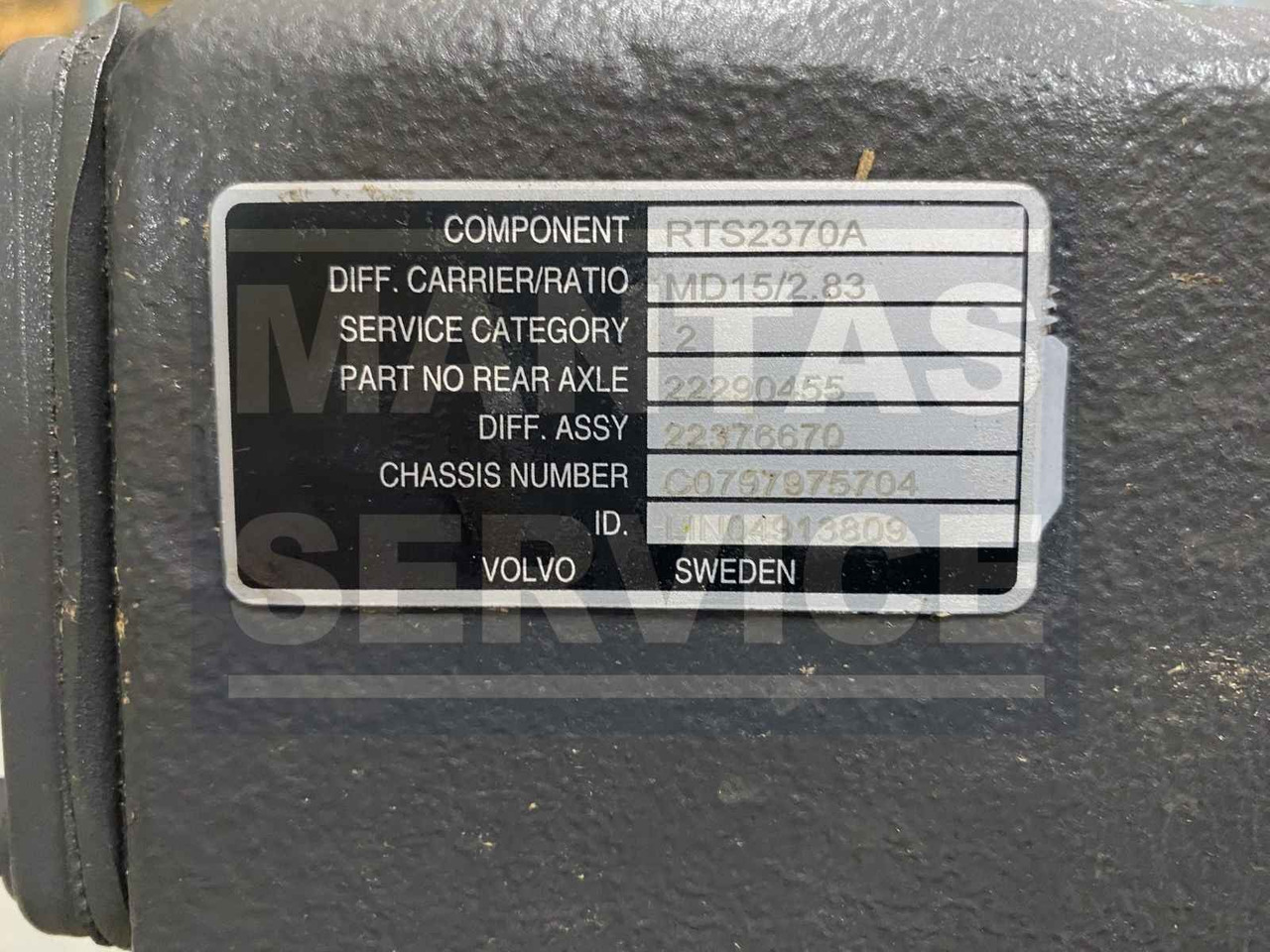 VOLVO DIFFERENTIAL CARRIER 22376670 - Диференциал за Камион: снимка 3 VOLVO DIFFERENTIAL CARRIER 22376670 - Диференциал за Камион: снимка 3