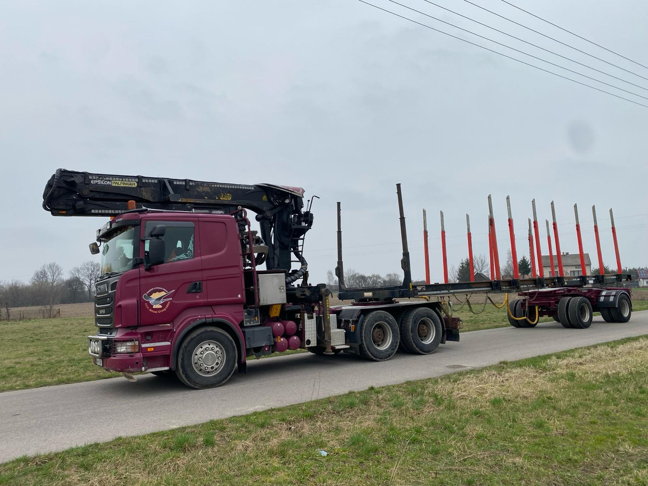 SCANIA R500 - Камион за дърва, Камион с кран: снимка 2 SCANIA R500 - Камион за дърва, Камион с кран: снимка 2
