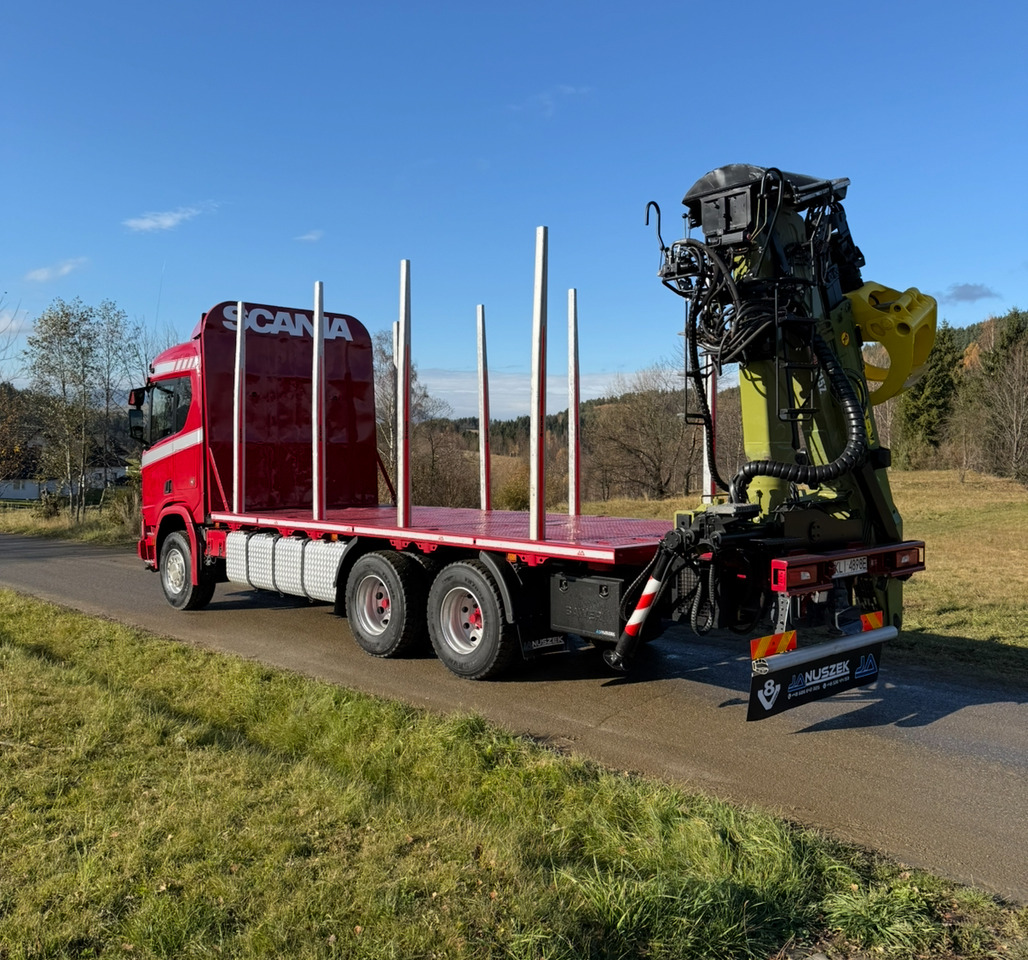 SCANIA R520 XT - Камион за дърва, Камион с кран: снимка 4 SCANIA R520 XT - Камион за дърва, Камион с кран: снимка 4