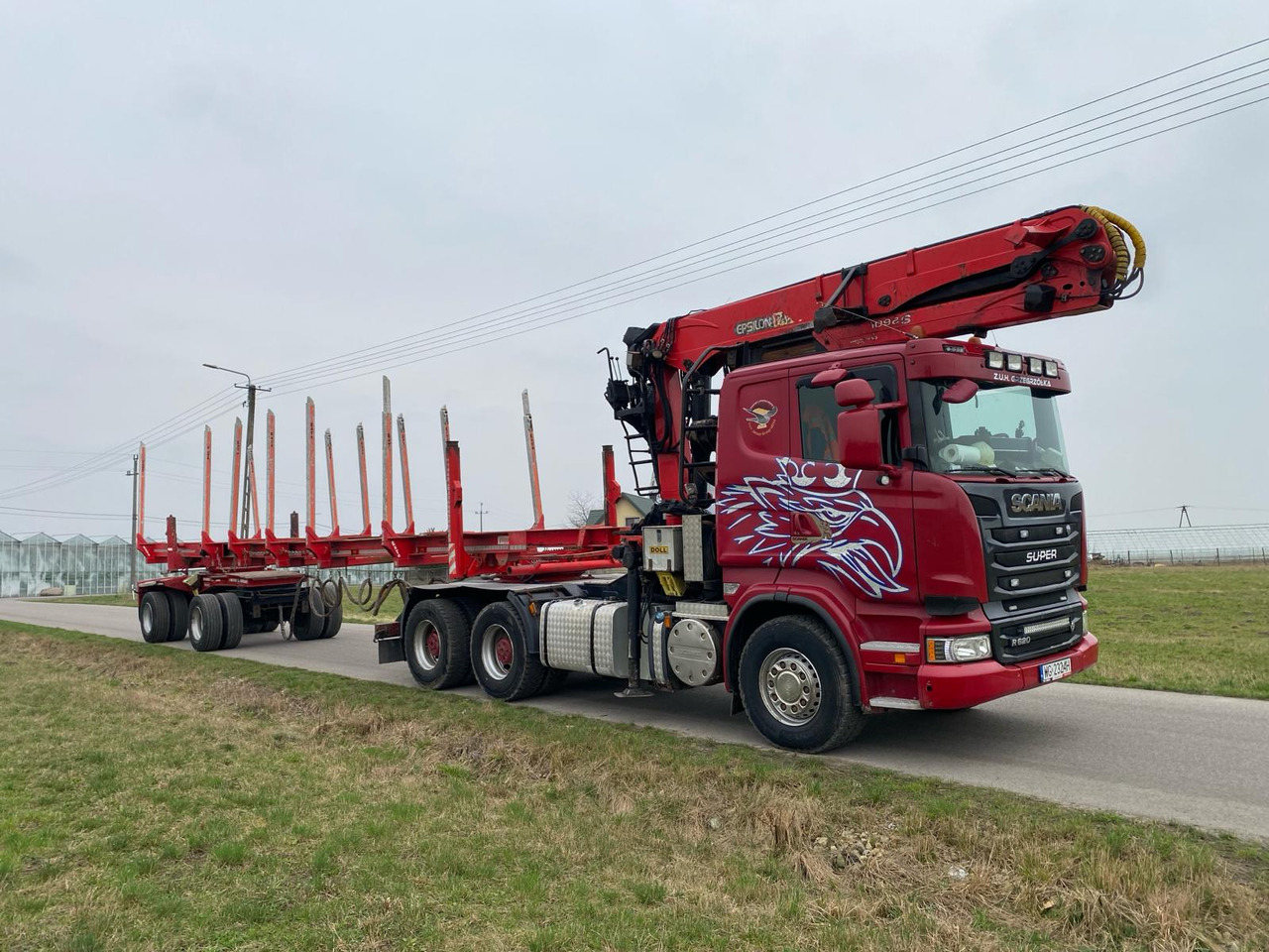 SCANIA R620 - Камион за дърва, Камион с кран: снимка 4 SCANIA R620 - Камион за дърва, Камион с кран: снимка 4