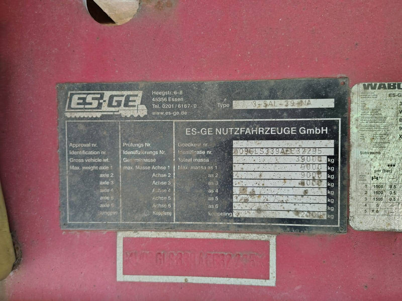 ES-GE 3-SAL-39-N - Бордово полуремарке/ Платформа: снимка 5 ES-GE 3-SAL-39-N - Бордово полуремарке/ Платформа: снимка 5