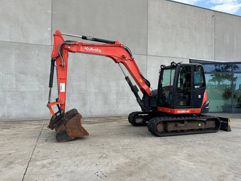 Kubota KX080-4 - Верижен багер: снимка 1 Kubota KX080-4 - Верижен багер: снимка 1