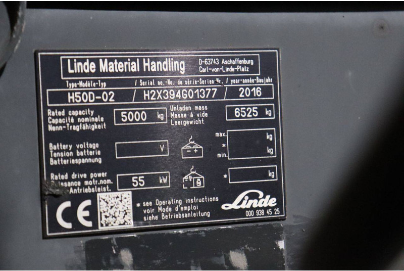 Дизелов мотокар Linde H50D-02: снимка 14