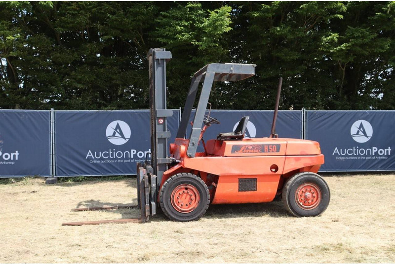 Linde H50D - Дизелов мотокар: снимка 1 Linde H50D - Дизелов мотокар: снимка 1