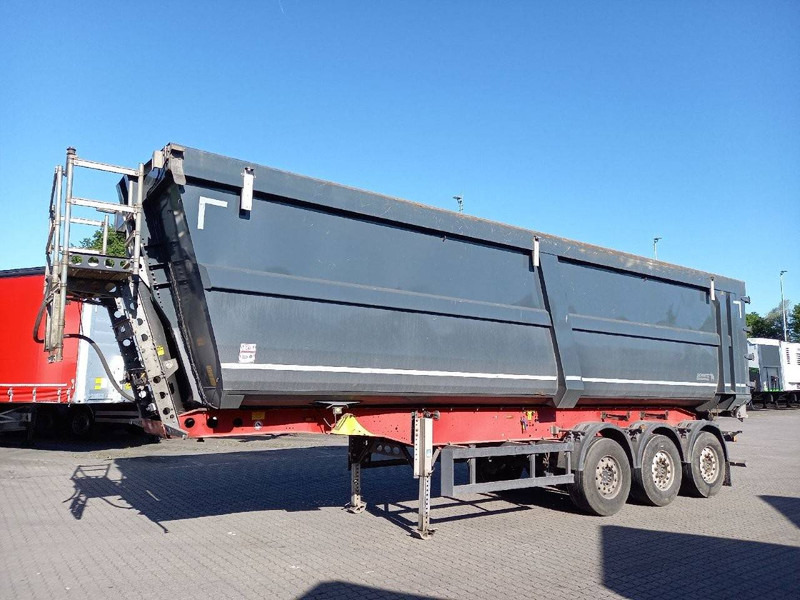 Schmitz Cargobull Auflieger Kipper Stahlrundmulde - Бордово полуремарке/ Платформа: снимка 1 Schmitz Cargobull Auflieger Kipper Stahlrundmulde - Бордово полуремарке/ Платформа: снимка 1