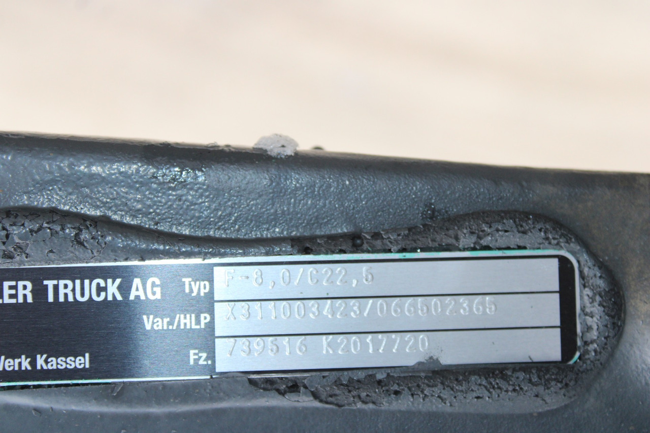 AXA FATA F-8,0-C22,5 MERCEDES AROCS A9603312901, X311003423, 066502365 - Предна ос за Камион: снимка 3 AXA FATA F-8,0-C22,5 MERCEDES AROCS A9603312901, X311003423, 066502365 - Предна ос за Камион: снимка 3