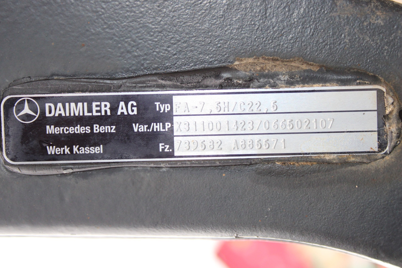 AXA FATA MERCEDES ACTROS HYDRODRIVE FA-7,5H-C22,5 A9603311701, X311001423, A9605530104 - Предна ос за Камион: снимка 3 AXA FATA MERCEDES ACTROS HYDRODRIVE FA-7,5H-C22,5 A9603311701, X311001423, A9605530104 - Предна ос за Камион: снимка 3