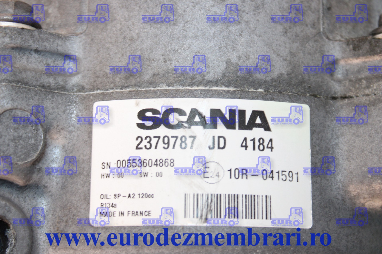 COMPRESOR CLIMA STATIONARE SCANIA 2379787 - Компресор климатик за Камион: снимка 2 COMPRESOR CLIMA STATIONARE SCANIA 2379787 - Компресор климатик за Камион: снимка 2