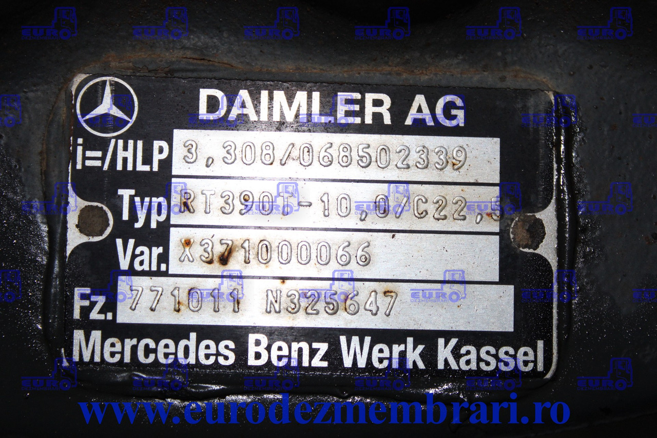 DIFERENTIAL FINAL AXA SPATE MERCEDES AROCS RT390T-10,0-C22,5 R-3,308 068502339 - Диференциал за Камион: снимка 3 DIFERENTIAL FINAL AXA SPATE MERCEDES AROCS RT390T-10,0-C22,5 R-3,308 068502339 - Диференциал за Камион: снимка 3