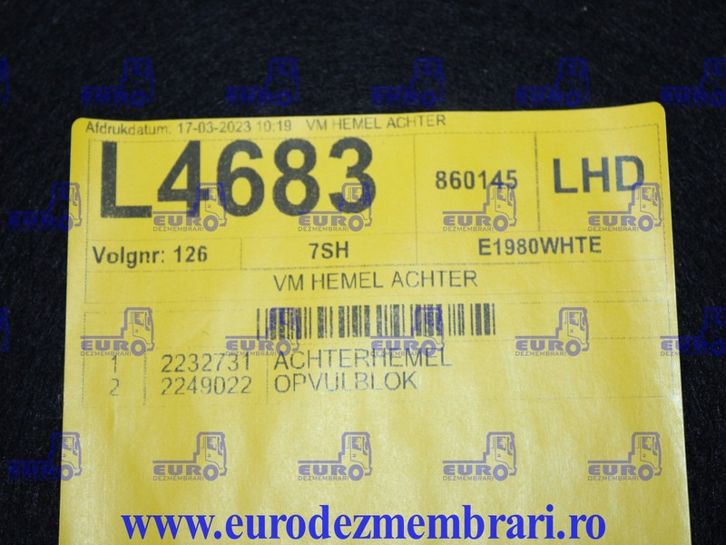 ELEMENT INTERIOR CABINA DAF XF XG 2232731 - Кабина и интериор за Камион: снимка 2 ELEMENT INTERIOR CABINA DAF XF XG 2232731 - Кабина и интериор за Камион: снимка 2