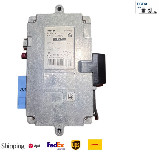 DAF Molex RCC-160 - Блок за управление: снимка 1 DAF Molex RCC-160 - Блок за управление: снимка 1