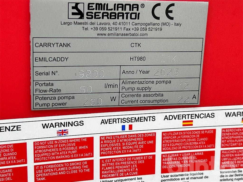 Emiliana Serbatoi H980 Z1K (2023) - Резервоар за съхранение: снимка 5 Emiliana Serbatoi H980 Z1K (2023) - Резервоар за съхранение: снимка 5