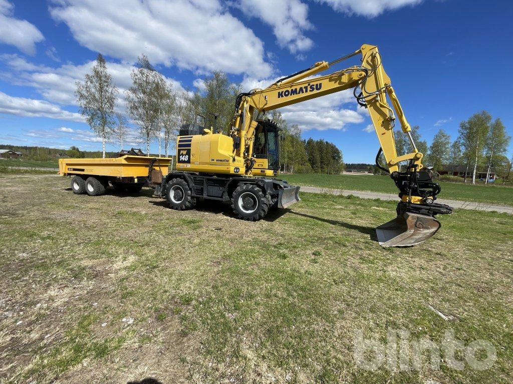 Komatsu PW 148 med vagn - Колесен багер: снимка 5 Komatsu PW 148 med vagn - Колесен багер: снимка 5