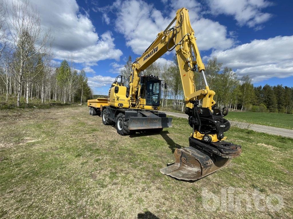Komatsu PW 148 med vagn - Колесен багер: снимка 4 Komatsu PW 148 med vagn - Колесен багер: снимка 4