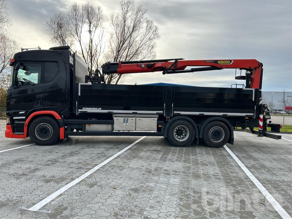 Scania R 460 B6x2*4NB Baustoffpritsche & Palfinger PK 22.001 L TEC7 Ladekran - Бордови камион, Камион с кран: снимка 3 Scania R 460 B6x2*4NB Baustoffpritsche & Palfinger PK 22.001 L TEC7 Ladekran - Бордови камион, Камион с кран: снимка 3