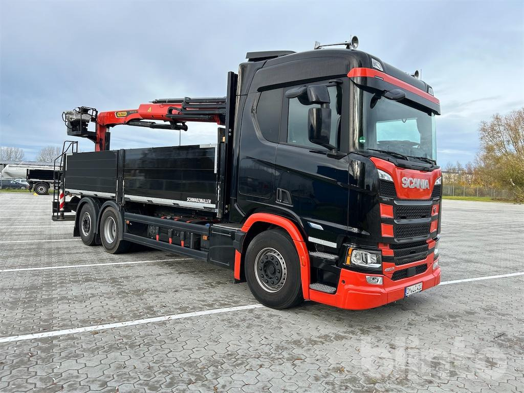 Scania R 460 B6x2*4NB Baustoffpritsche & Palfinger PK 22.001 L TEC7 Ladekran - Бордови камион, Камион с кран: снимка 2 Scania R 460 B6x2*4NB Baustoffpritsche & Palfinger PK 22.001 L TEC7 Ladekran - Бордови камион, Камион с кран: снимка 2