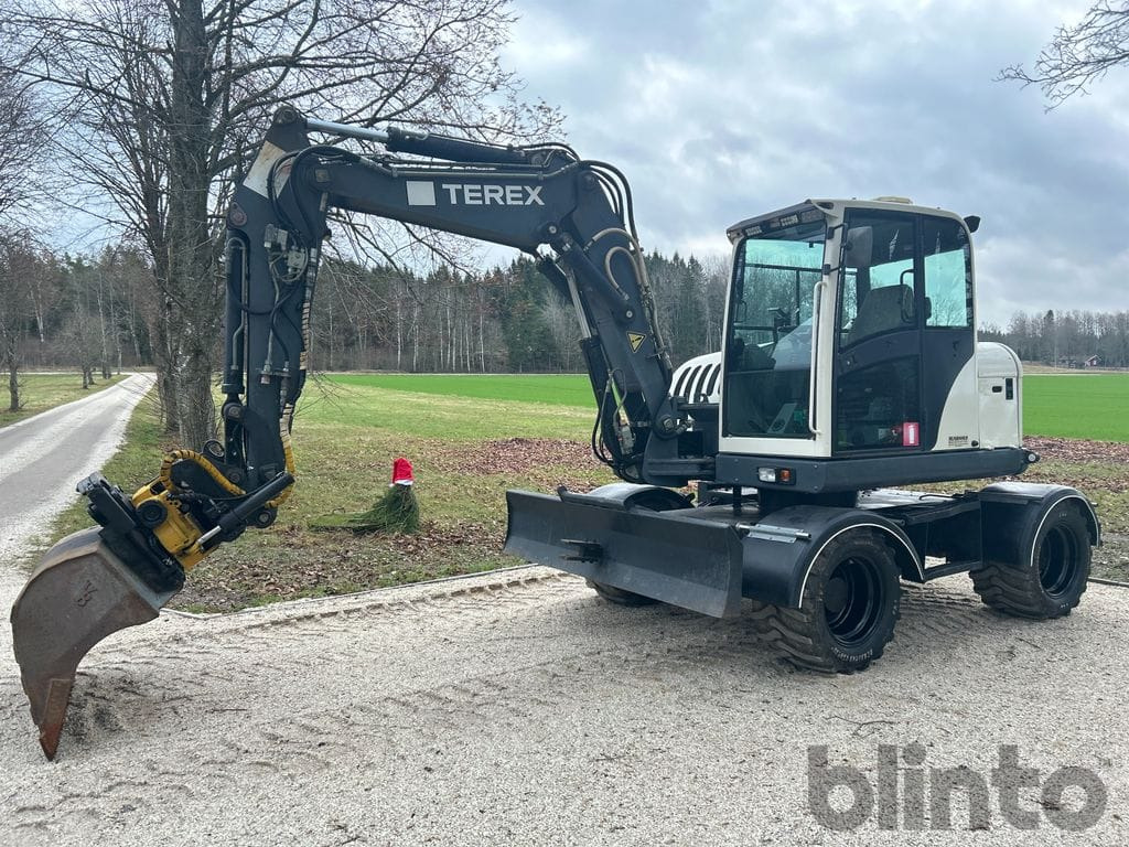 Terex TW85 med planerskopa - Колесен багер: снимка 1 Terex TW85 med planerskopa - Колесен багер: снимка 1