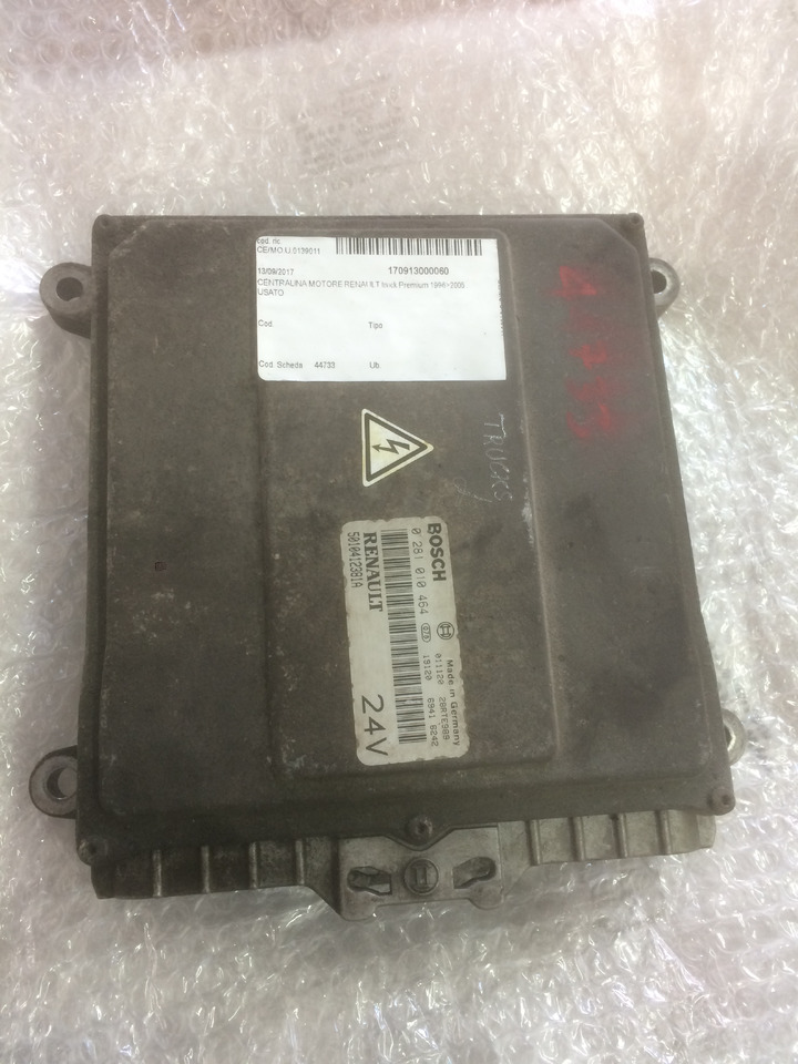 CENTRALINA MOTORE EDC - RENAULT PREMIUM - RIF. RENAULT 5010412381A - RIF. BOSCH 0281010464 - Блок за управление: снимка 1 CENTRALINA MOTORE EDC - RENAULT PREMIUM - RIF. RENAULT 5010412381A - RIF. BOSCH 0281010464 - Блок за управление: снимка 1