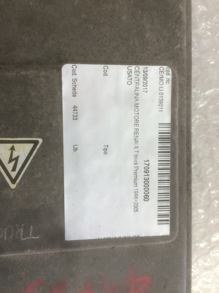 CENTRALINA MOTORE EDC - RENAULT PREMIUM - RIF. RENAULT 5010412381A - RIF. BOSCH 0281010464 - Блок за управление: снимка 3 CENTRALINA MOTORE EDC - RENAULT PREMIUM - RIF. RENAULT 5010412381A - RIF. BOSCH 0281010464 - Блок за управление: снимка 3