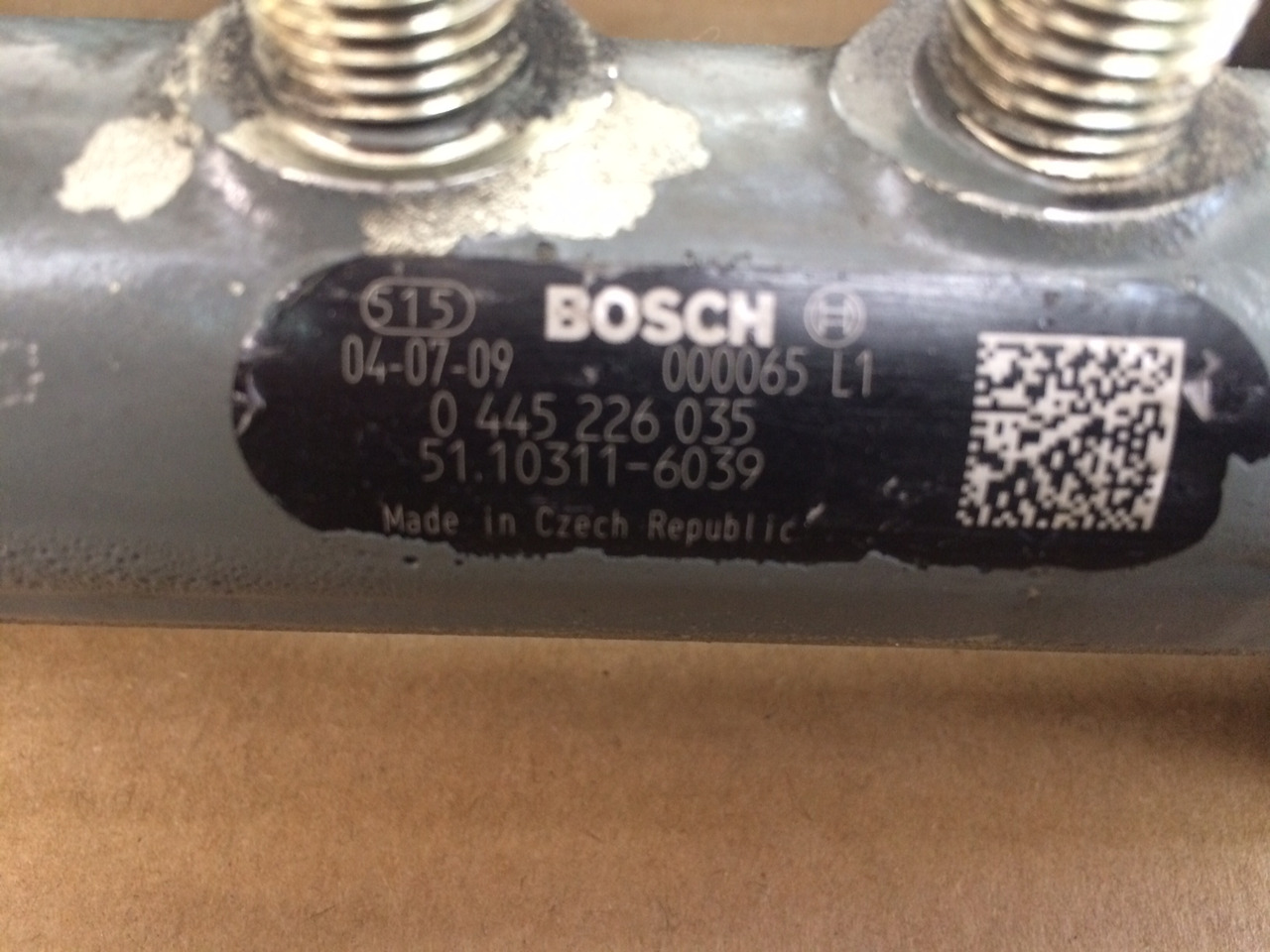 Горивна система TUBO PRESSIONE COMMON RAIL MAN 51103116039: снимка 6