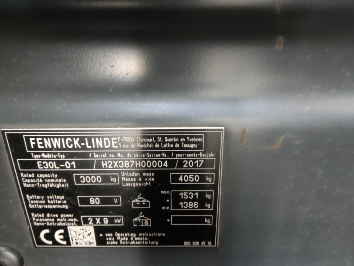 Linde E30L-01 - Електрокар: снимка 5 Linde E30L-01 - Електрокар: снимка 5